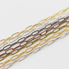 Gunmetal 5.9mm Rectangular Cable Chain #CC120-General Bead