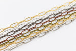 Bright Silver 7.9mm Rectangular Cable Chain #CC124-General Bead