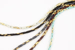 1.25mm Grey/Gold Two Tone Beading Chain CC132-General Bead