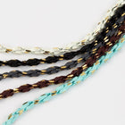 3mm White/Gold Rope Chain Chain CC133-General Bead