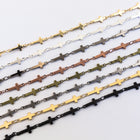 Matte Black 14mm Cross Chain #CC136-General Bead