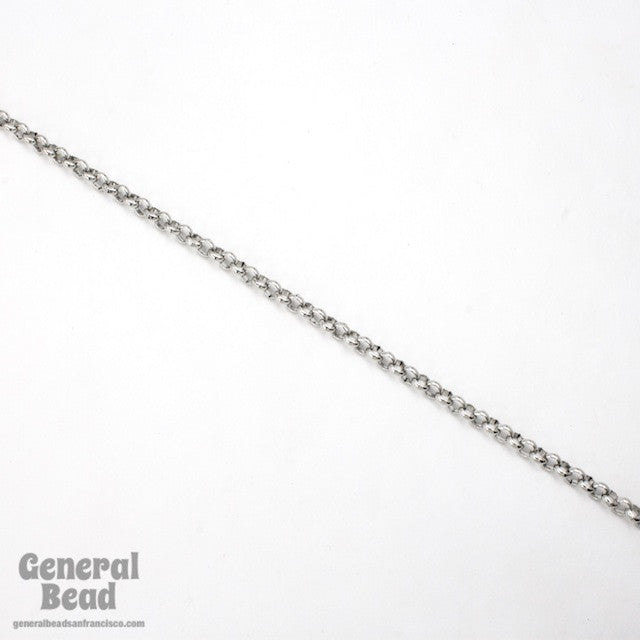 4mm Rolo Chain Stainless Steel 4mm Rolo Chain CCA014 – General Bead