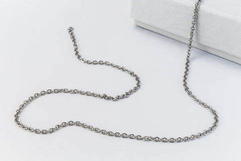 Stainless Steel .75mm Curb Chain CCA017-General Bead
