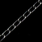 4mm Black/Silver Diamond Cut Aluminum Curb Chain #CC21-General Bead