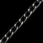 6mm Black/Silver Diamond Cut Aluminum Curb Chain #CC22-General Bead