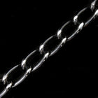 10mm Black/Silver Diamond Cut Aluminum Curb Chain #CC23-General Bead