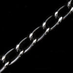 10mm Black/Silver Diamond Cut Aluminum Curb Chain #CC23-General Bead