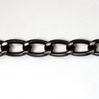 10mm Black/Silver Diamond Cut Aluminum Curb Chain #CC23-General Bead