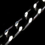 14mm Black/Silver Diamond Cut Aluminum Curb Chain #CC24-General Bead