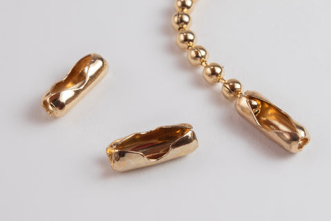 Gold Ball Chain Connector #CC44-General Bead