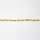 3mm x 2.5mm Bright Gold Figaro Chain CC90-General Bead