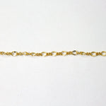3mm x 2.5mm Bright Gold Figaro Chain CC90-General Bead