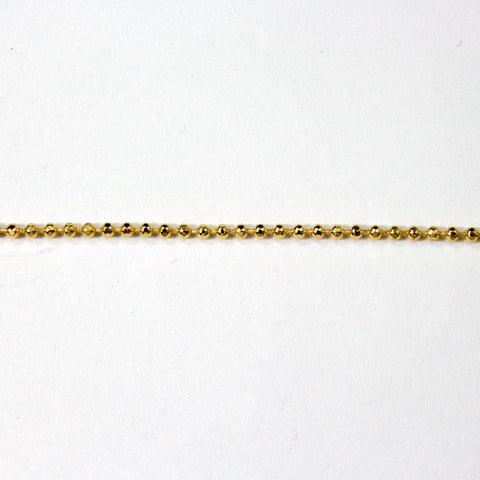 Bright Gold 1.5mm Diamond Cut Ball Chain CC91-General Bead
