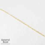 3mm x 4.8mm Bright Gold Textured Oval Chain #CC97-General Bead