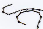 7mm Black/Gold Two Tone Chain CC101-General Bead