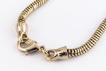 7.5" Bright Gold Finished Snake Chain Bracelet #CC102-General Bead