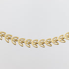 Bright Gold 6.4mm “Butterfly Petal” Link Chain #CC118-General Bead