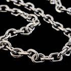 6mm x 4.3mm Stainless Steel Faceted Cable Chain CCA122-General Bead
