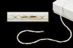 1.25mm White/Gold Two Tone Beading Chain CC132-General Bead