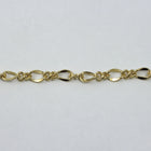 Bright Gold, 6.8mm x 4.4mm Figaro Chain #CC146-General Bead