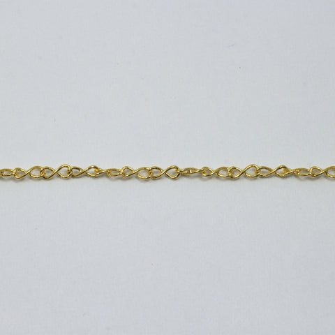 5mm x 2mm Bright Gold Figure Eight Chain CC152-General Bead