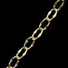 4mm x 2.5mm Bright Gold Crimped Oval Cable Chain CC155-General Bead
