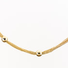 Bright Gold Multi-Strand Satellite Curb Chain with Bead CC160-General Bead
