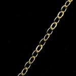 Bright Gold 4mm x 3mm Classic Cable Chain CC173-General Bead