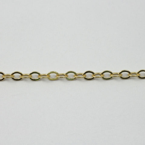 Bright Gold 4mm x 3mm Classic Cable Chain CC173-General Bead
