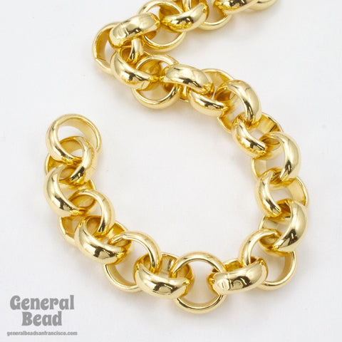 11mm Bright Gold Rolo Chain CC230-General Bead