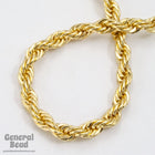 3.8mm Bright Gold Classic Rope Chain CC232-General Bead