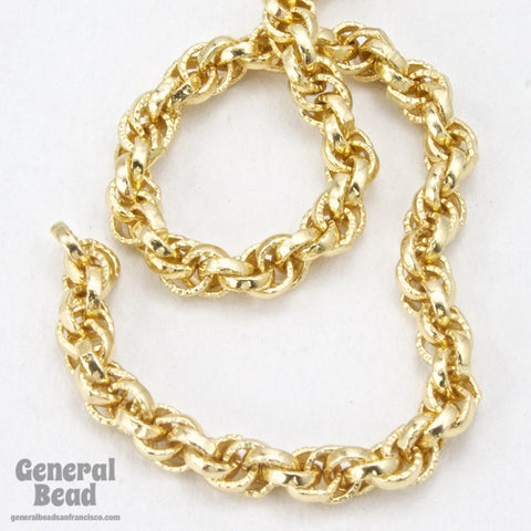 5mm Bright Gold Rope Chain CC233-General Bead