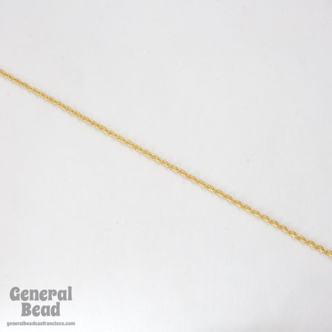 2.4mm x 2.6mm Gold Textured Link Chain CC242-General Bead