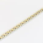 4mm White/Gold Flat Braided Chain #CC92-General Bead