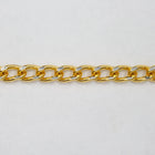 4mm Gold/Silver Diamond Cut Aluminum Curb Chain #CC21-General Bead