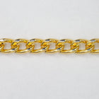 6mm Gold/Silver Diamond Cut Aluminum Curb Chain #CC22-General Bead