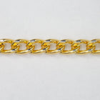 6mm Gold/Silver Diamond Cut Aluminum Curb Chain #CC22-General Bead