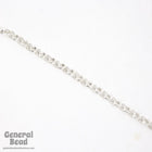 5mm Bright Silver Textured Circular Cable Chain CC49-General Bead