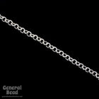 5mm Bright Silver Textured Circular Cable Chain CC49-General Bead