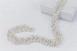 Bright Silver 4mm Ball Cluster Chain #CC108-General Bead