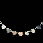 Bright Silver 6mm x 5.5mm Heart Link Chain #CC117-General Bead
