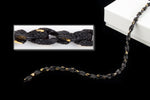 3mm Black/Gold Rope Chain Chain CC133-General Bead