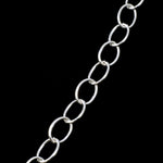 Bright Silver, 6mm x 5mm Fine Oval Cable Chain CC149-General Bead