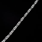 2mm x 4mm Bright Silver Peanut Chain CC150-General Bead