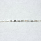 2mm x 4mm Bright Silver Peanut Chain CC150-General Bead
