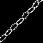 4mm x 2.5mm Bright Silver Crimped Oval Cable Chain CC155-General Bead