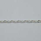 4mm x 2.5mm Bright Silver Crimped Oval Cable Chain CC155-General Bead