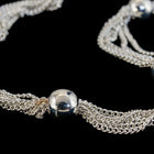Bright Silver Multi-Strand Satellite Curb Chain with Bead CC160-General Bead