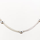 Bright Silver Multi-Strand Satellite Curb Chain with Bead CC160-General Bead