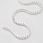 Bright Silver 1.2mm Classic Box Chain #CC223-General Bead